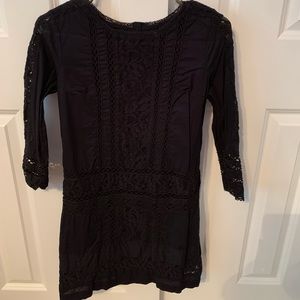 Abercrombie and fitch black lace dress
